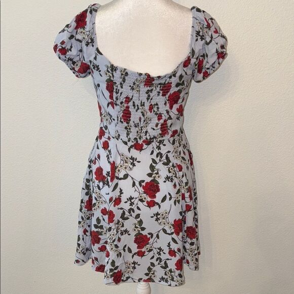 Yumi Kim rose print floral button front mini dress - Picture 3 of 3
